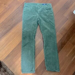 Mens Vineyard Vines Corduroy Pants Size 34x32 in Olive Green